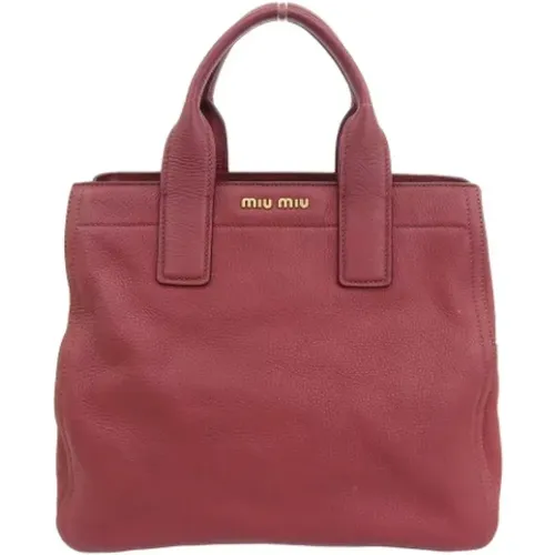 Pre-owned Fabric handbags , female, Sizes: ONE SIZE - Miu Miu Pre-owned - Modalova