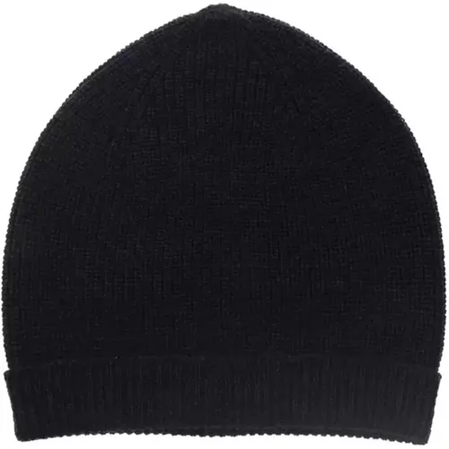Stylish Ribbed Merino Wool Hat , male, Sizes: S - Alpha Studio - Modalova