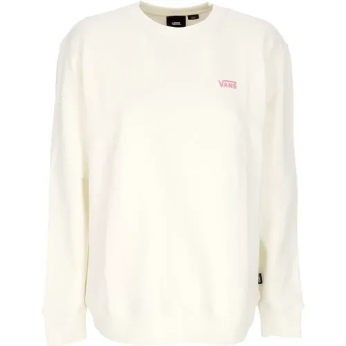 Weißer Sweatshirt mit Besticktem Logo , Damen, Größe: S - Vans - Modalova