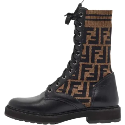 Pre-owned Canvas boots , female, Sizes: 3 UK - Fendi Vintage - Modalova