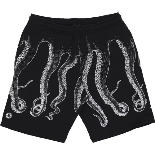 Outline Sweatshorts Schwarz/staubweiß , Herren, Größe: S - Octopus - Modalova