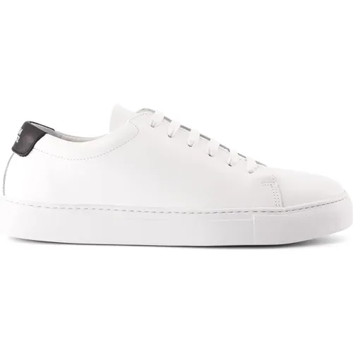 Handgefertigte Sneakers Weiß Schwarz Lite , Herren, Größe: 42 1/2 EU - National Standard - Modalova