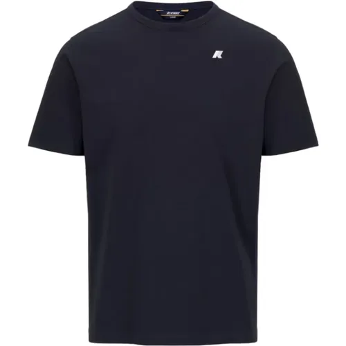 Herren T-Shirt Kurzarm , Herren, Größe: L - K-way - Modalova