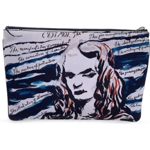 Pre-owned Canvas clutches , female, Sizes: ONE SIZE - Dior Vintage - Modalova