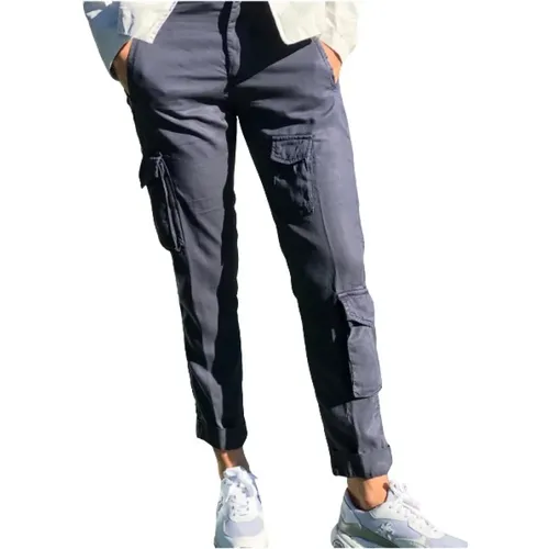 Cargo Pants in Soft Lyocell with Bronze Buttons , female, Sizes: XS, 2XS - Mason's - Modalova