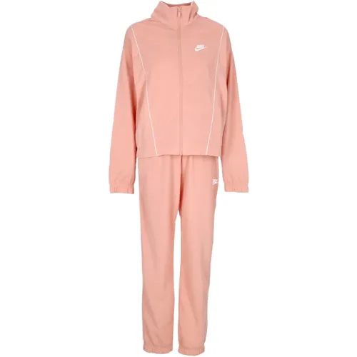 Essential Tracksuit Set in Madder Root/White , female, Sizes: XS, M, L - Nike - Modalova