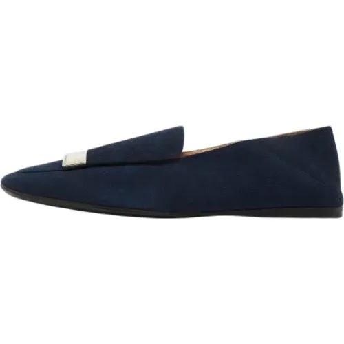 Pre-owned Suede flats , female, Sizes: 8 UK - Sergio Rossi Pre-owned - Modalova