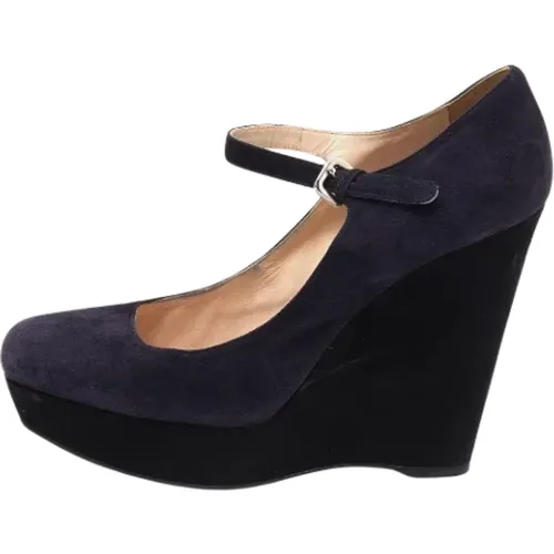 Pre-owned Wildleder heels , Damen, Größe: 38 EU - Prada Vintage - Modalova