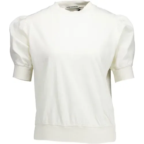 Offwhite Smela T-Shirt with Balloon Sleeves , female, Sizes: S, M, XL, L - drykorn - Modalova