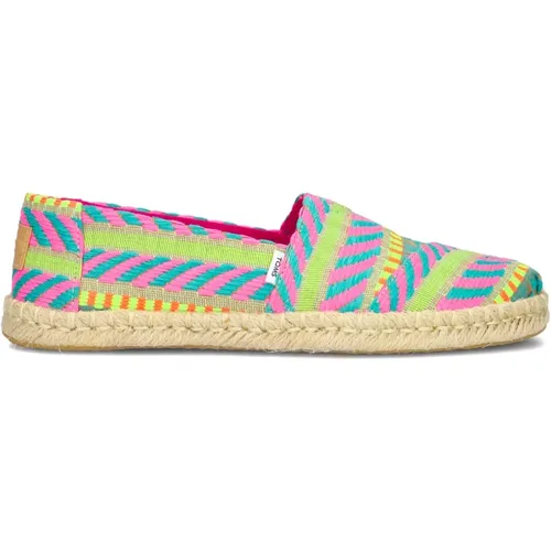 Rope Espadrilles in Multi-Farbigem Textil , Damen, Größe: 36 EU - TOMS - Modalova