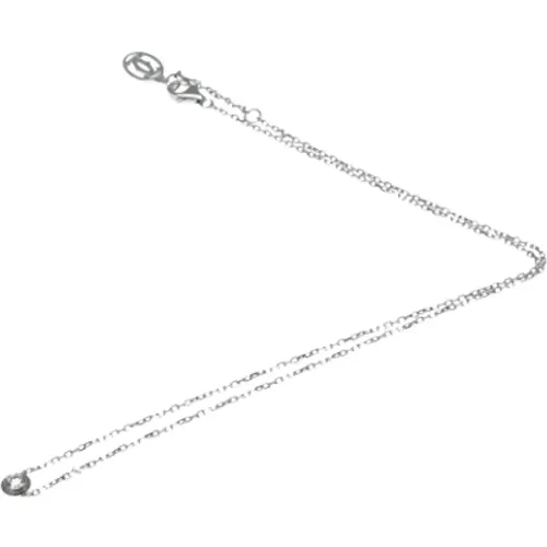 Pre-owned White Gold necklaces , female, Sizes: ONE SIZE - Cartier Vintage - Modalova