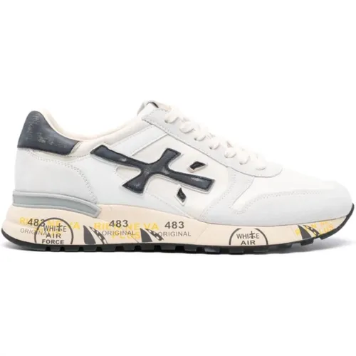 Mick_6873 Sneaker with Blue Vintage Inserts , male, Sizes: 8 UK, 7 UK, 11 UK, 10 UK, 6 UK, 9 UK - Premiata - Modalova