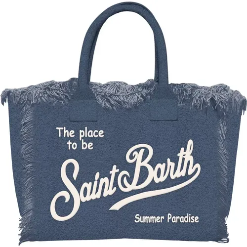 Colette Schwamm Handtasche mit Fransen , Damen, Größe: ONE Size - MC2 Saint Barth - Modalova