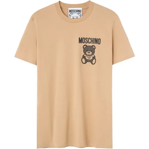 Logo-Print-Shirt , Herren, Größe: L - Moschino - Modalova