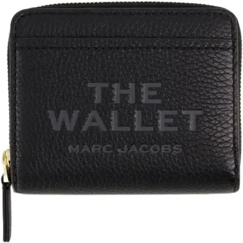 Kompakte Lederbrieftasche - Schwarz - Marc Jacobs - Modalova