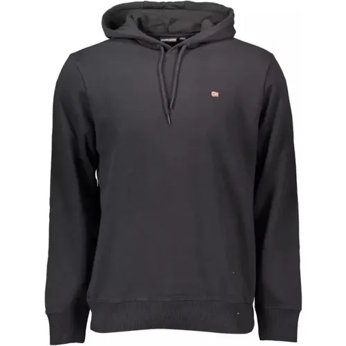 Stilvolles Kapuzensweatshirt mit ikonischen Details , Herren, Größe: XS - Napapijri - Modalova