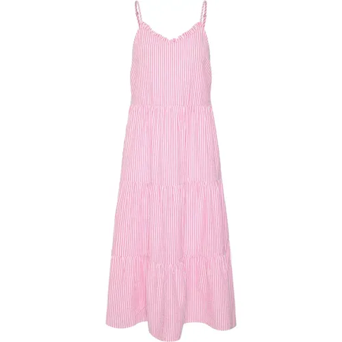 Pink Cosmos Maxi Strap Kleid , Damen, Größe: 2XL - Saint Tropez - Modalova
