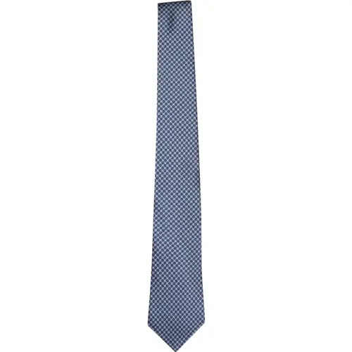 Elegant Oval Silk Tie , male, Sizes: ONE SIZE - Canali - Modalova