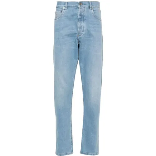 Klare Blaue Jeans für Männer , Herren, Größe: M - BRUNELLO CUCINELLI - Modalova