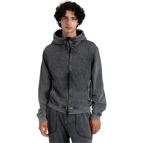 Stylischer Herrenhoodie , Herren, Größe: XL - Diesel - Modalova