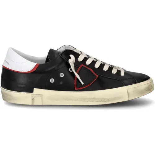 Handgefertigter Low-Top Sneaker , Herren, Größe: 40 EU - Philippe Model - Modalova