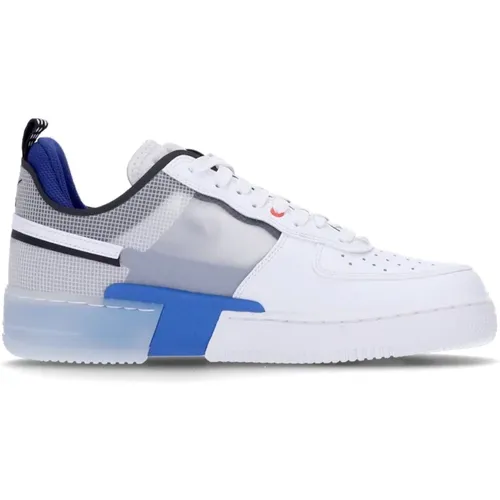 React Low Sneaker Weiß/Blau Herrenschuh , Herren, Größe: 36 1/2 EU - Nike - Modalova