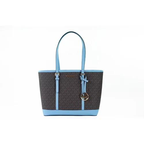 Jet Set Travel Small Pale Blue Shoulder Tote Bag , female, Sizes: ONE SIZE - Michael Kors - Modalova