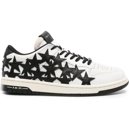 Black Low-Top Sneakers with Stars , male, Sizes: 10 UK, 7 UK, 6 UK, 8 UK, 11 UK, 9 UK - Amiri - Modalova