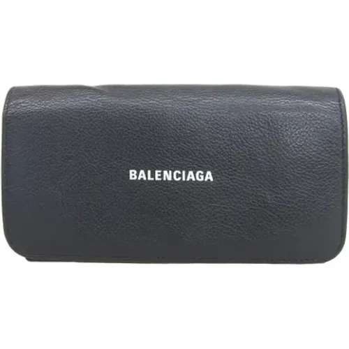 Pre-owned Leather wallets , female, Sizes: ONE SIZE - Balenciaga Vintage - Modalova