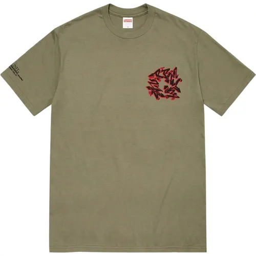 Support Unit Tee Light Olive Cotton , male, Sizes: S, XL, M, L - Supreme - Modalova