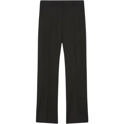 Wool Blend Straight Leg Trousers , female, Sizes: L, XL - Max Mara Weekend - Modalova