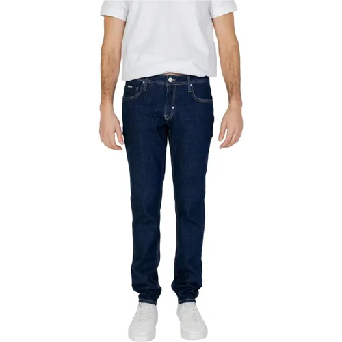 Blaue Plain Zip Jeans für Männer , Herren, Größe: W34 - Antony Morato - Modalova