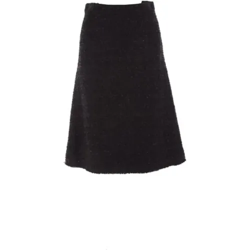 Tweed Midi Skirt , female, Sizes: S - Balenciaga - Modalova