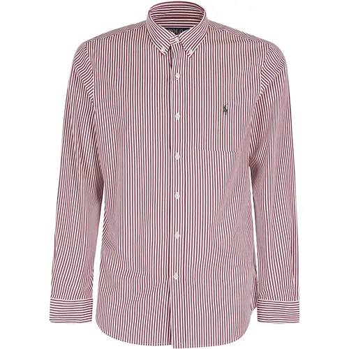 Popeline Stretch Bluse , Herren, Größe: M - Ralph Lauren - Modalova