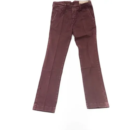 Burgund Slim Fit Chino Hose - Jacob Cohën - Modalova