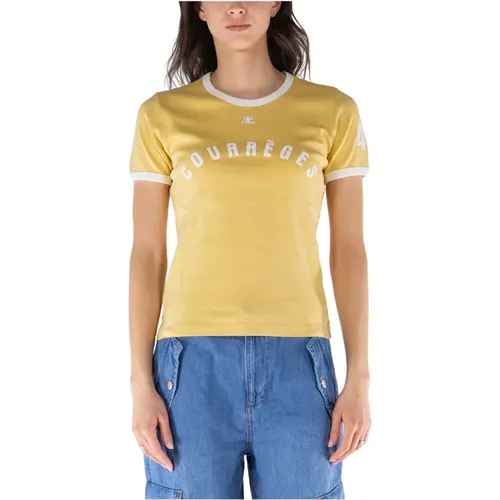 T-Shirts , female, Sizes: S, M - Courrèges - Modalova