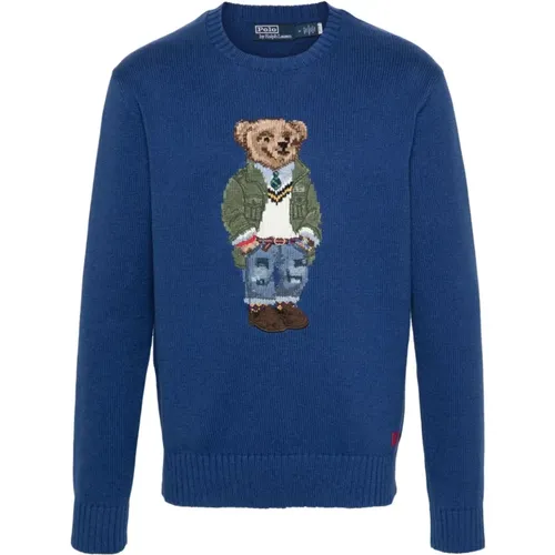 Blauer Sweatshirt Ss24 Herrenmode - Ralph Lauren - Modalova