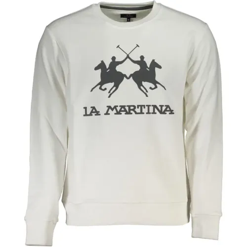 Elegant Long-Sleeve Sweatshirt Round Neck , male, Sizes: XL, 2XL - LA MARTINA - Modalova