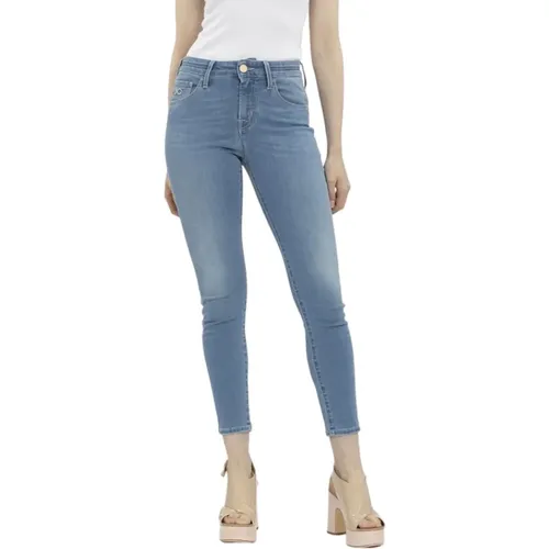 Weiße Gesteppte Skinny Jeans , Damen, Größe: W25 - Jacob Cohën - Modalova