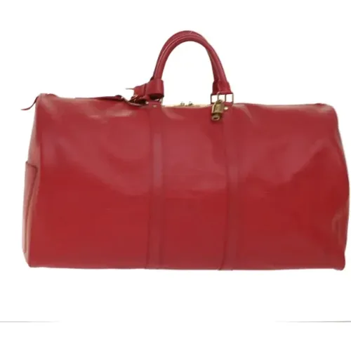 Gebrauchte Rote Leder Louis Vuitton Keepall - Louis Vuitton Vintage - Modalova