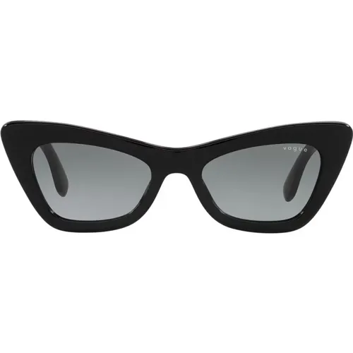 Contemporary Cat-Eye Sunglasses with Logo , female, Sizes: 51 MM - Vogue - Modalova