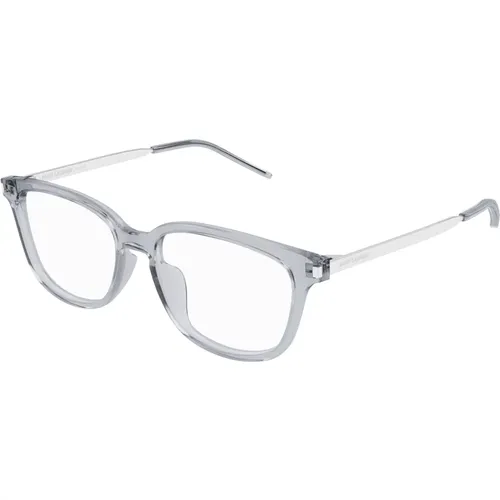 Transparent Grey Eyewear Frames , unisex, Größe: 54 MM - Saint Laurent - Modalova