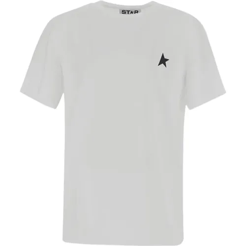Cotton T-Shirt with Design , female, Sizes: M - Golden Goose - Modalova