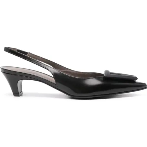 Polished Leather Slingback Heels , female, Sizes: 5 1/2 UK, 5 UK, 7 UK, 3 UK, 4 1/2 UK - Roberto Festa - Modalova