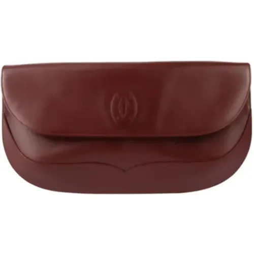 Pre-owned Leder clutches , Damen, Größe: ONE Size - Cartier Vintage - Modalova