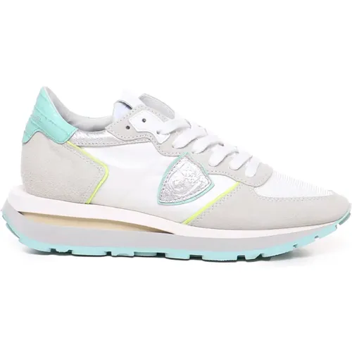 Breathable Sneakers with Contrasting Details , female, Sizes: 3 UK - Philippe Model - Modalova