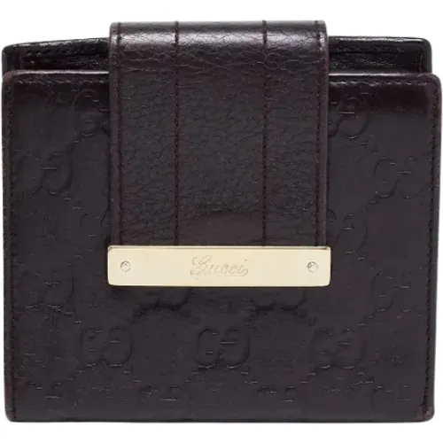 Pre-owned Leather wallets , female, Sizes: ONE SIZE - Gucci Vintage - Modalova