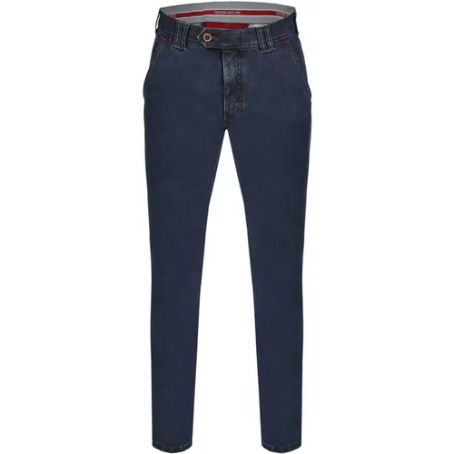 Stretch Denim Flat Front Hose - club of comfort - Modalova