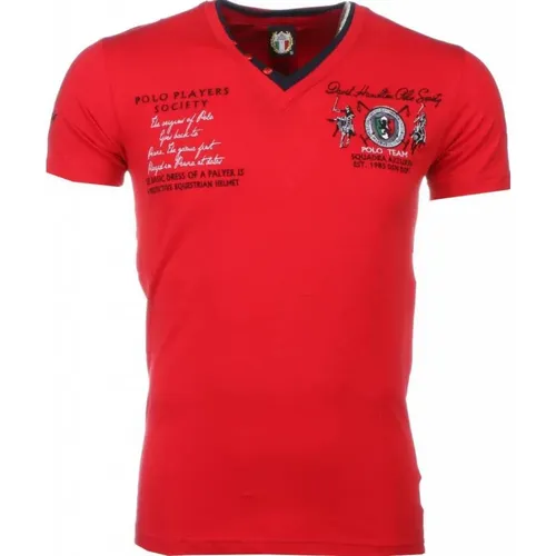 Embroidered Polo Player - Men T-Shirt - 1422R , male, Sizes: M - True Rise - Modalova