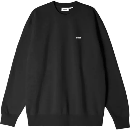 Maxi Logo Sweatshirt , Herren, Größe: L - Obey - Modalova